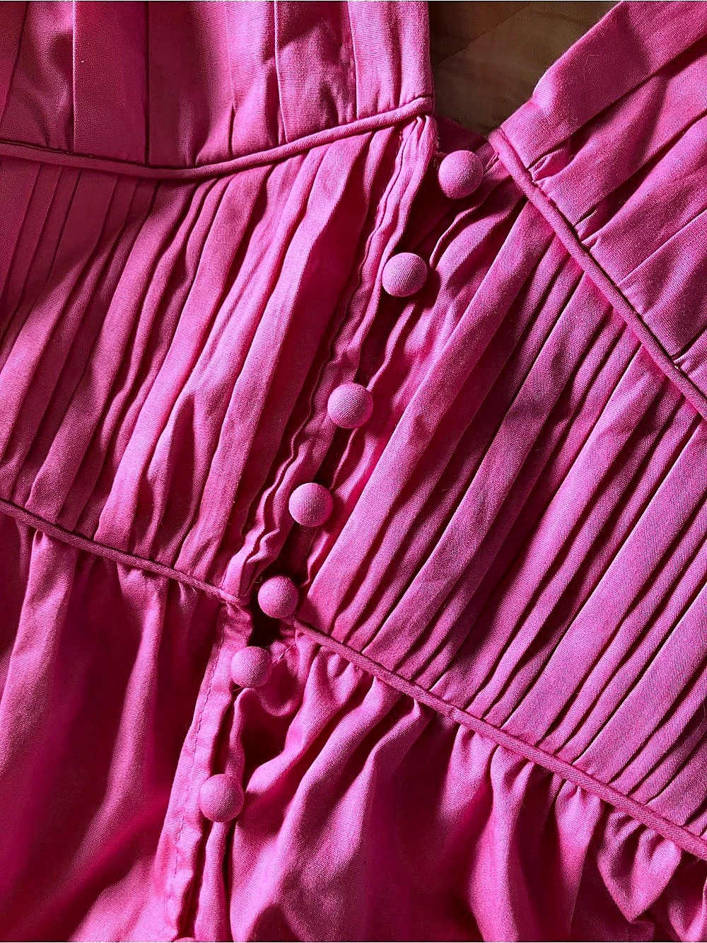 O.p.t Ruffle Dress in Pink Small - Picture 6 of 9
